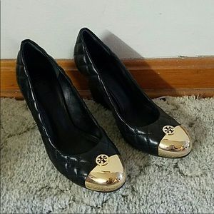 Tory Burch quilted wedge